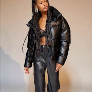 Nwot Apparis Jemma vegan leather puffer jacket